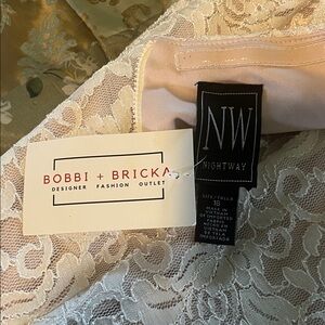 Night Way Collections Lace Dress in Blush Pink